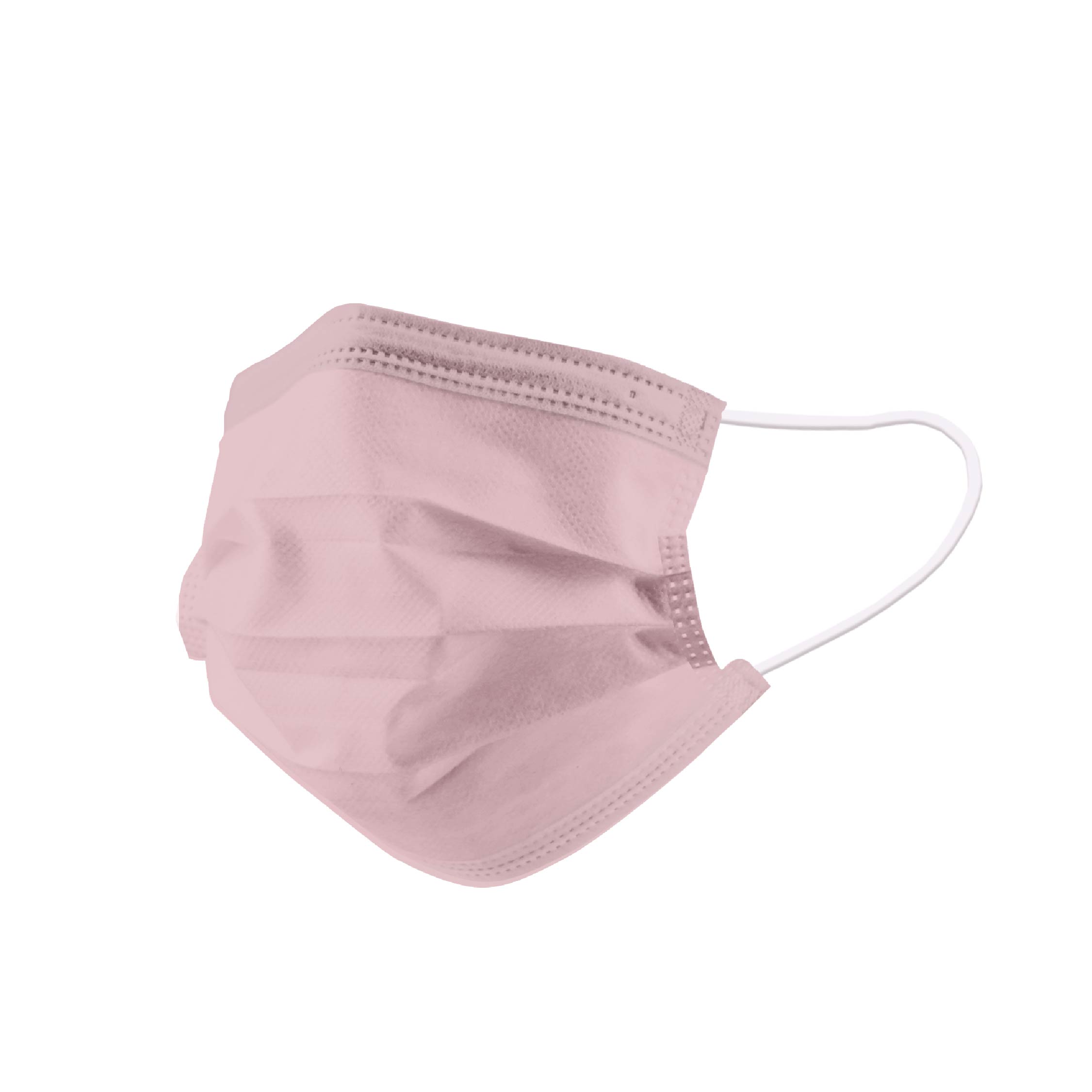 平面成人口罩-玫瑰粉