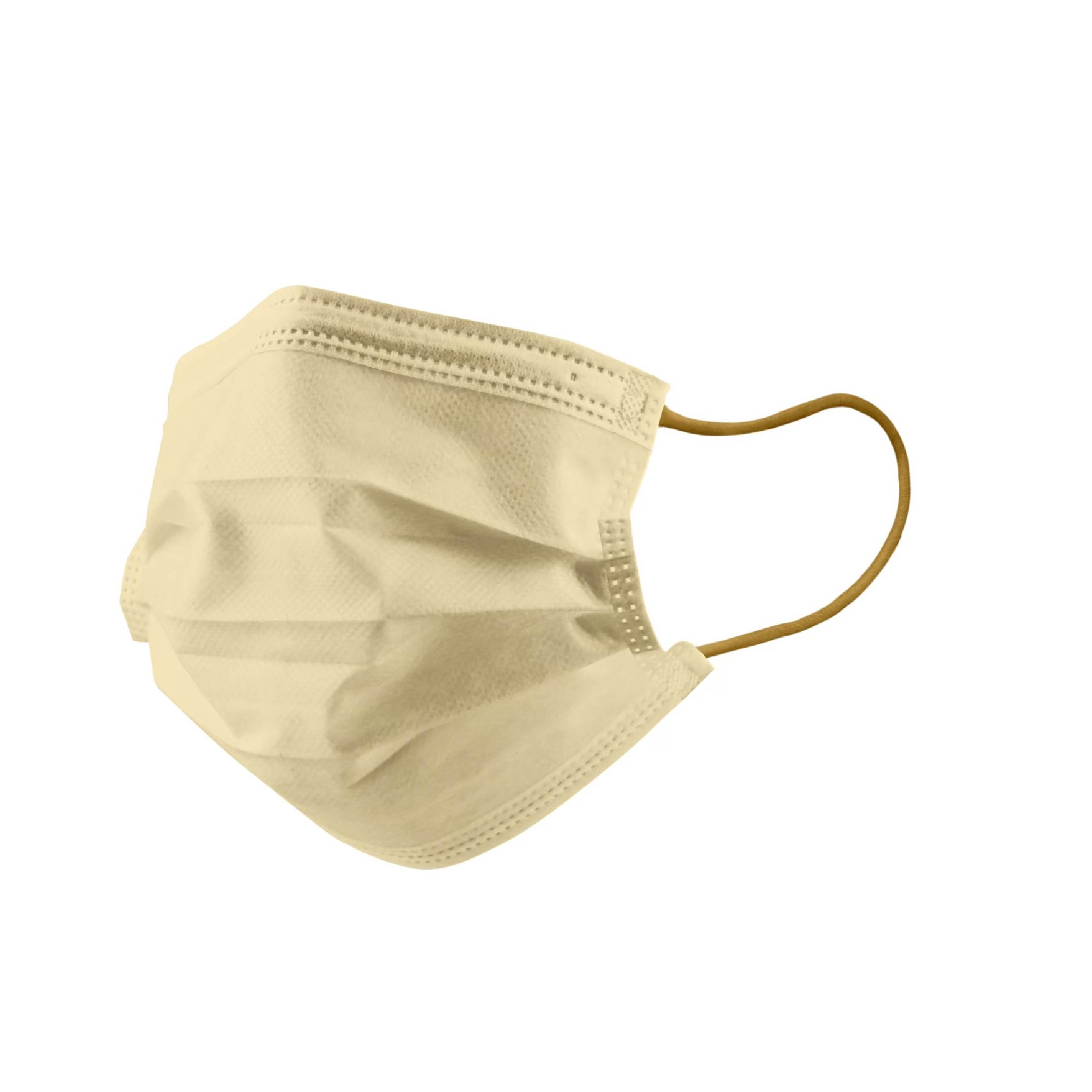 平面成人口罩-米白